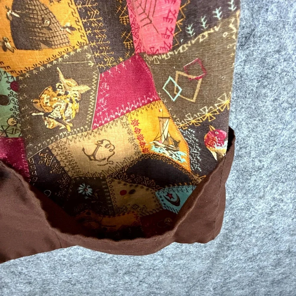 Vintage Womens Apron Multicolor Quilt Patchwork Halter Neck Boho